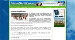 Desktop Screenshot of dental-vacations.com